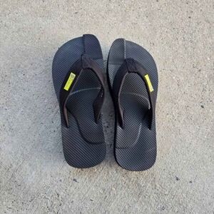 Healing Sole Flip Flops Black Size W9.5/M8 Comfort Sandals